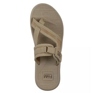 White Mountain
Women's Basket Round toe Flat Sandals Khaki Sandalwood Fabric 10